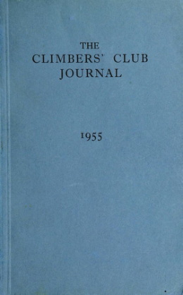Climbers' Club 1955 Journal cover